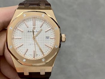 Audemars Piguet Royal Oak 1:1 White Dial Superclone Rose Gold