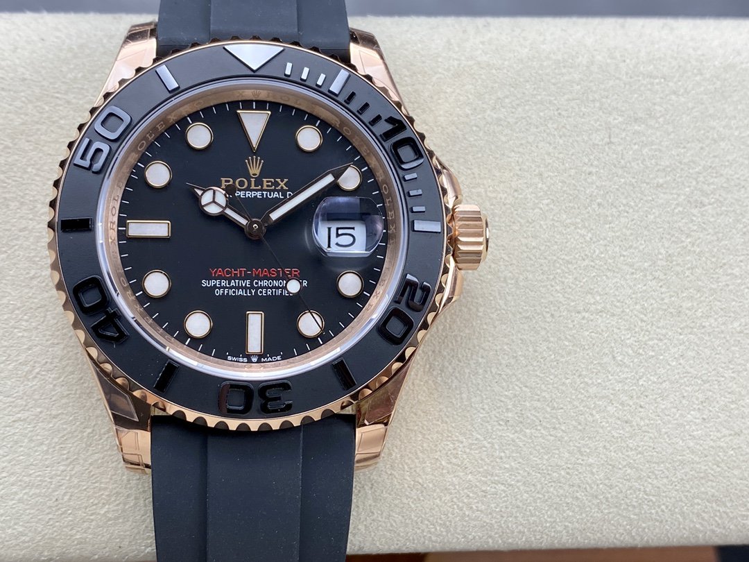Yacht-Master 40mm Everose Black Dial – 1:1 Superclone Automatic Watch