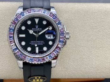 Yacht-Master 40 mm Pastel Rainbow Bezel – 1:1 Superclone Steel Case
