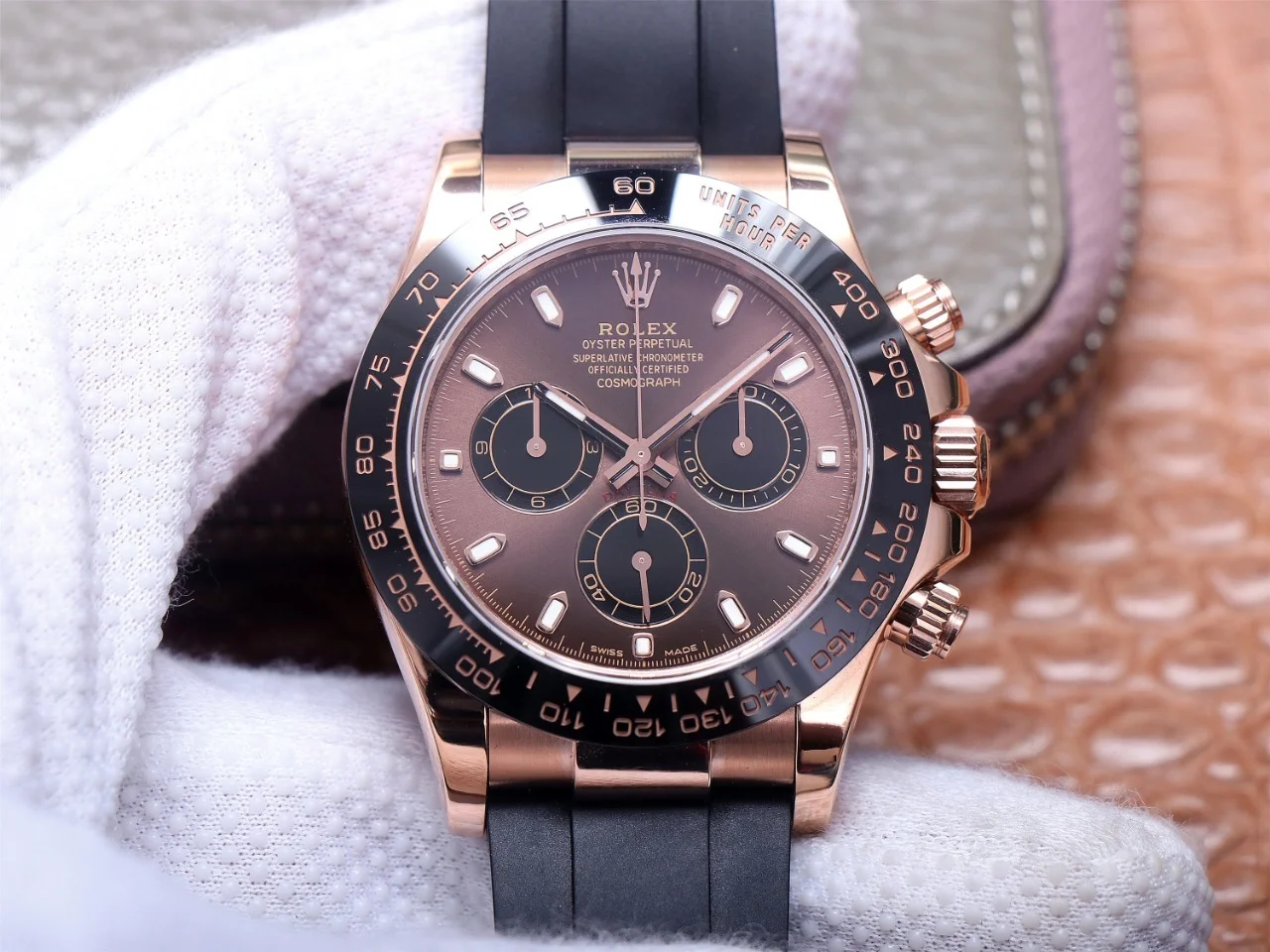 ROLEX DAYTONA 116515LN EVEROSE CERACHROM ORIGINAL CAL.4130