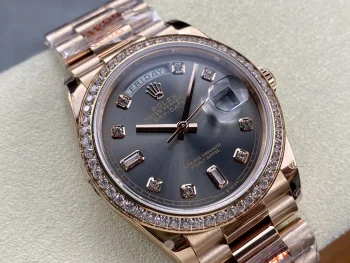 Day Date Rolex Weekly Journal 36mm 18K Gold Plated counter weight