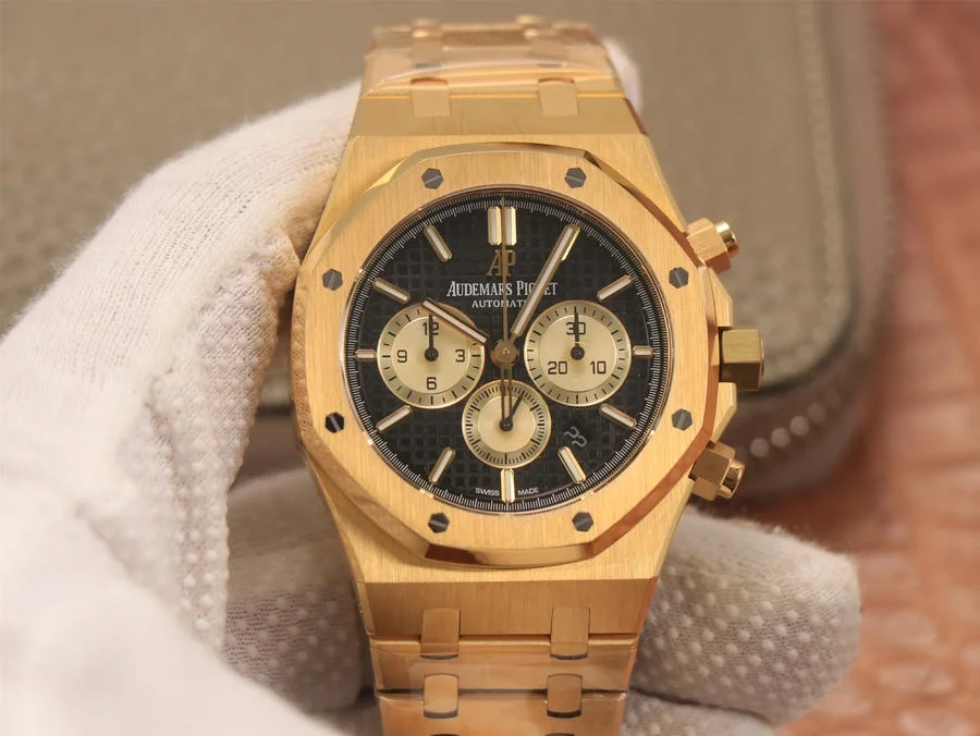 Audemars Piguet Royal Oak Chronograph  18K Gold on 904L Steel - 1:1 Sup