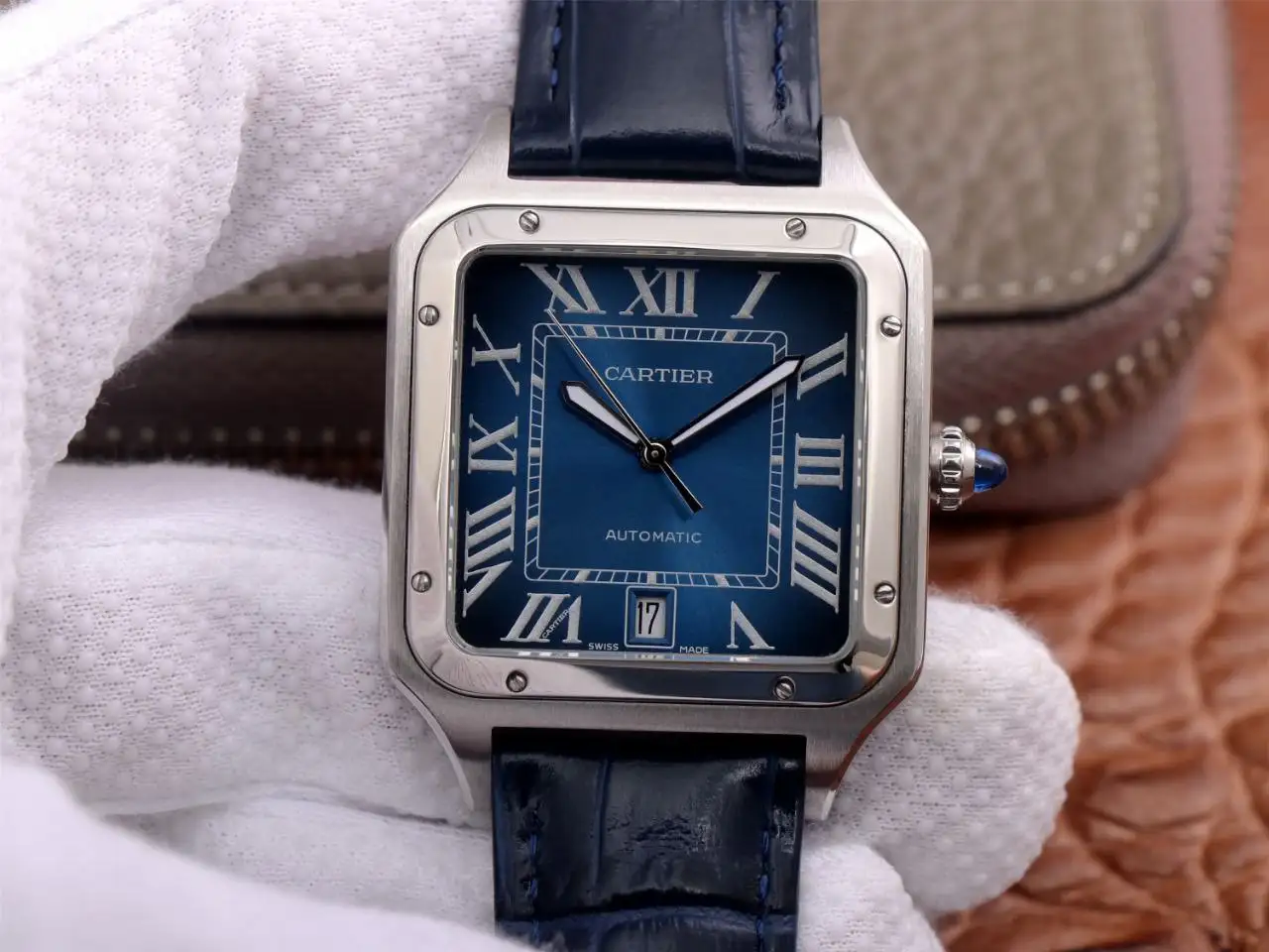 Cartier  Santos-DUMONT Blue- 1:1 Superclone