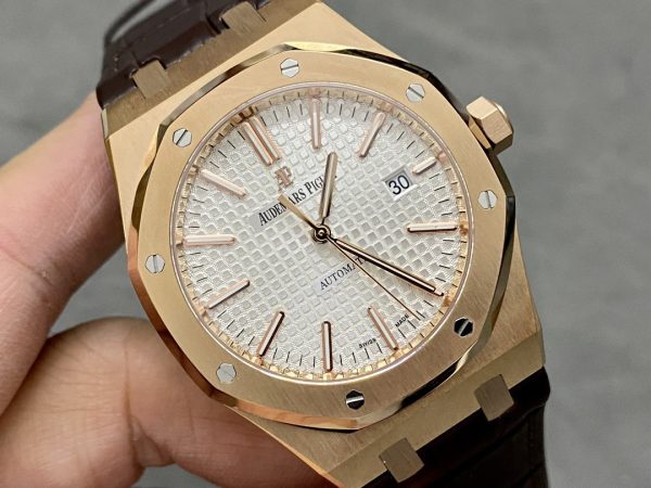 Audemars Piguet Royal Oak 1:1 White Dial Rose Gold product image 2