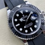 Yacht-Master 42mm Black Dial Steel Case & Rubber Strap – product image 1