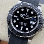 Yacht-Master 42mm Black Dial Steel Case & Rubber Strap – product image 1