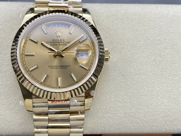 Day Date Rolex Weekly Journal 18K Gold Plated counter weight product image 1
