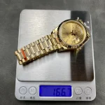 Day Date Rolex Weekly Journal 18K Gold Plated counter weight – product image 1