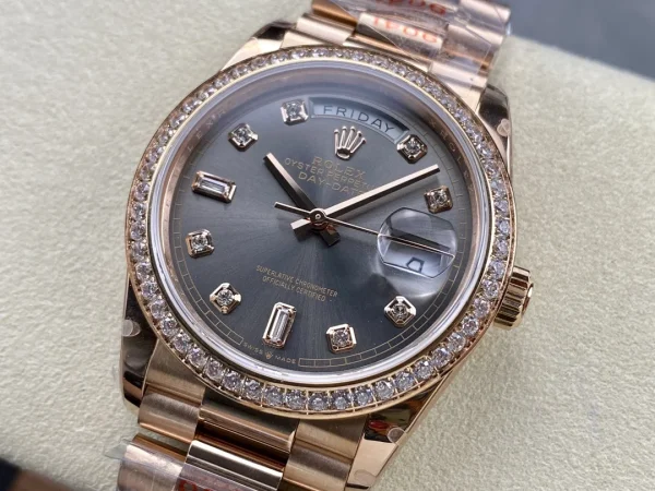 Day Date Rolex Weekly Journal 36mm 18K Gold Plated counter weight product image 2