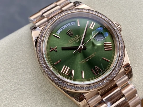 Day Date Rolex Weekly Journal Champaign 18K Gold Plated counter weight product image 2