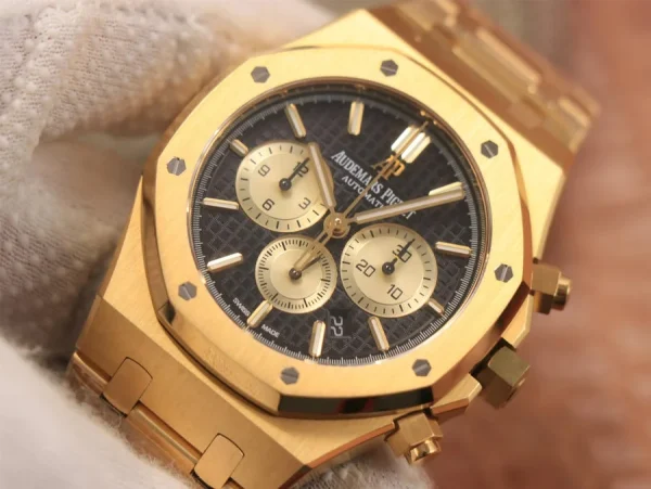 Audemars Piguet Royal Oak Chronograph 18K Gold on 904L Steel - 1:1 Sup product image 2