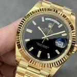Day Date Rolex Weekly Journal 18K Yellow Gold Plated counter weight — Configuration 01 – product image 1