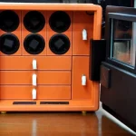 6 Watches Cabinet Winder Steel Safety With LCD Control Intelligent Alarm System – product image 1