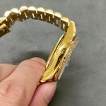 Rolex Day-Date 36 President Yellow Gold Carnelian Orange Dial Diamond Bezel 128 – product image 1