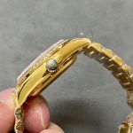 Rolex Day-Date 36 President Yellow Gold Carnelian Orange Dial Diamond Bezel 128 – product image 1